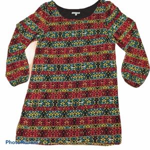 Charlotte Russe Aztec Geometric Shift Dress